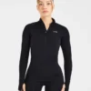 Pull Essential sans coutures à demi-zip