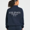 Pull oversize à fermeture éclair 1/4 Sports Collective