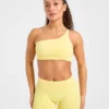 Soutien-gorge de sport sans coutures à une épaule Enhance