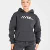 Sweat à capuche oversize brodé rétro