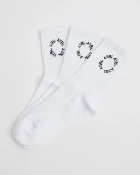 Chaussettes courtes brodées Everyday (lot de 3)