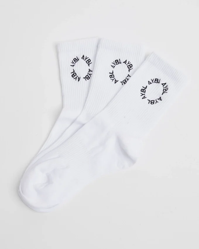 Chaussettes courtes brodées Everyday (lot de 3)