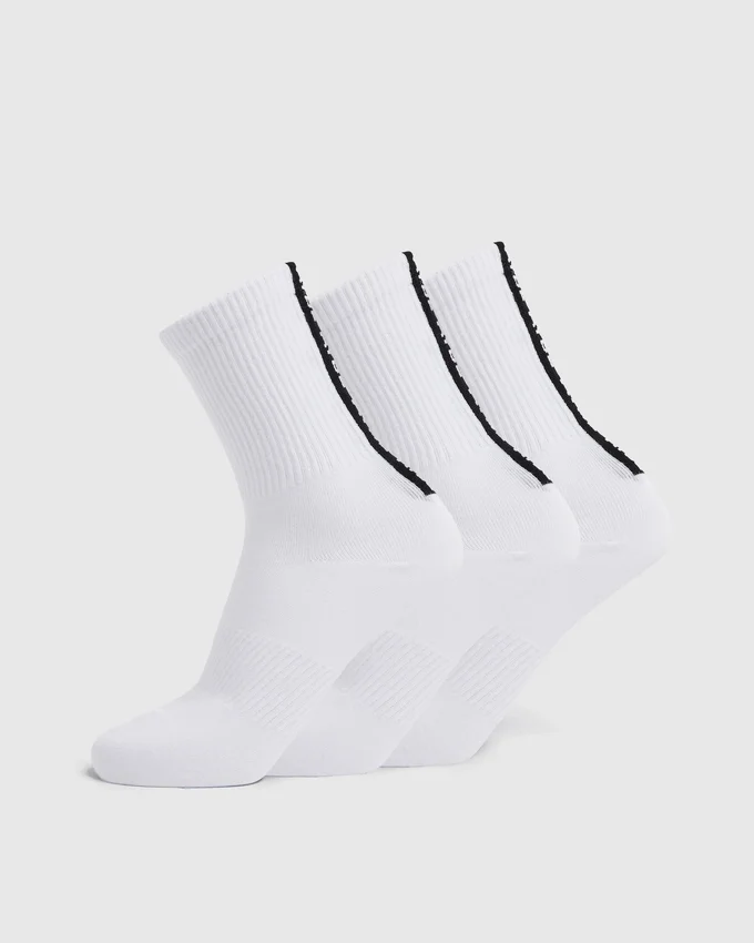 Chaussettes mi-mollet à rayures arrière Everyday (lot de 3)
