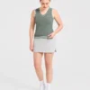Débardeur classique en maille à col en V