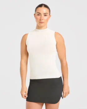 Gilet classique à col montant en maille