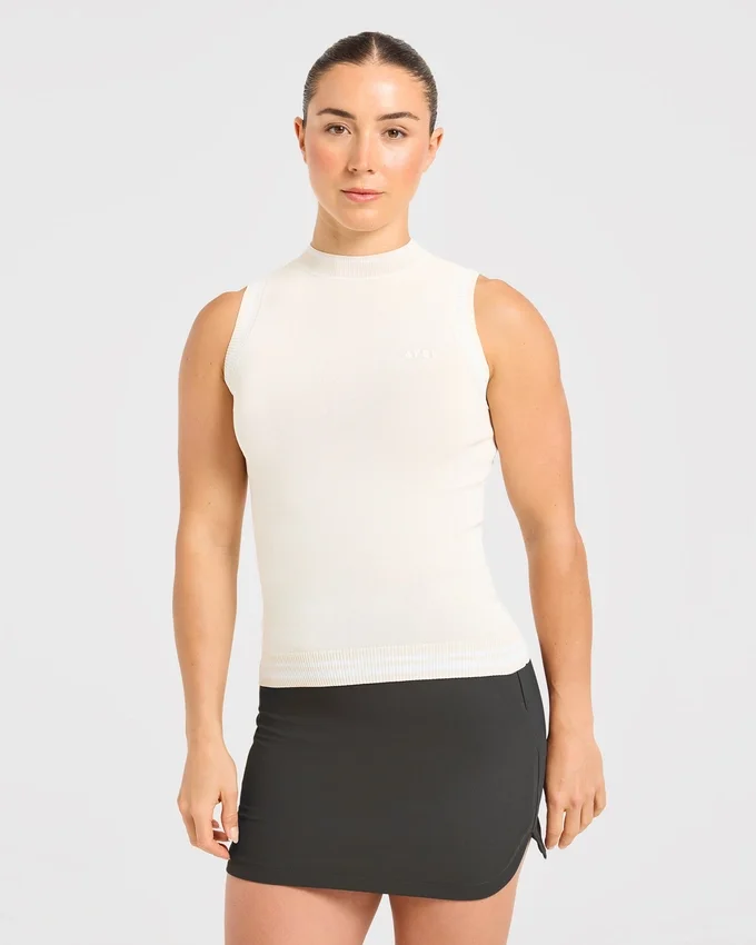 Gilet classique à col montant en maille