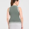 Gilet classique à col montant en maille