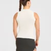 Gilet classique à col montant en maille