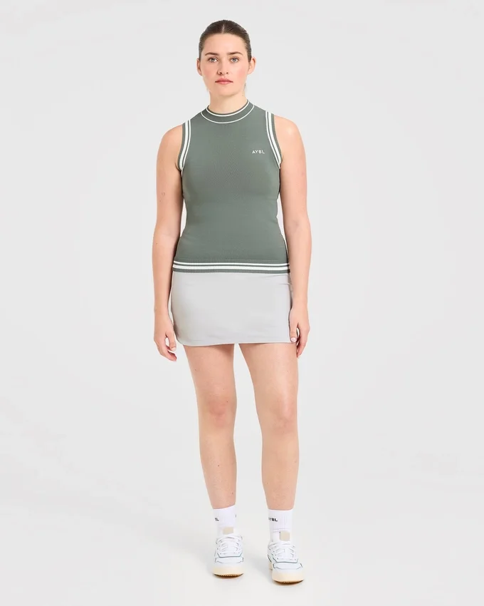Gilet classique à col montant en maille