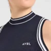Gilet classique à col montant en maille