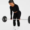 Haut court à manches longues sans coutures Empower