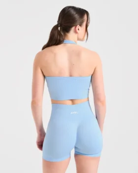 Haut court sans coutures à col licou Empower