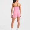 Haut court sans coutures à col licou Empower