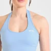Haut court sans coutures à col licou Empower