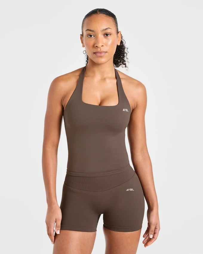 Haut sans coutures à col licou Enhance