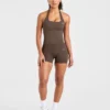 Haut sans coutures à col licou Enhance