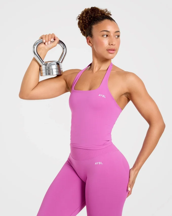 Haut sans coutures à col licou Enhance