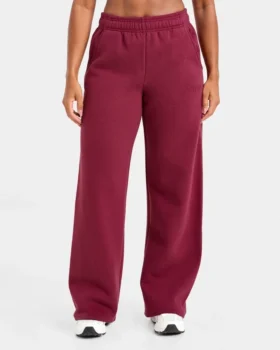 Pantalon de jogging classique oversize à jambes droites et en molleton