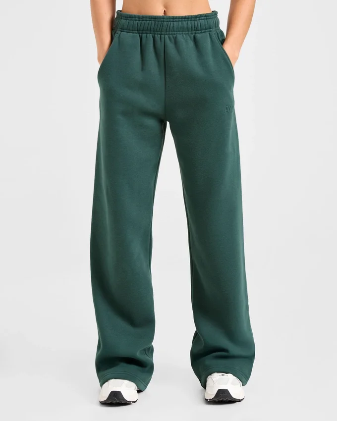 Pantalon de jogging classique oversize à jambes droites et en molleton