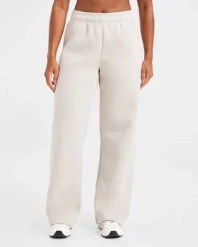 Pantalon de jogging classique oversize à jambes droites et en molleton