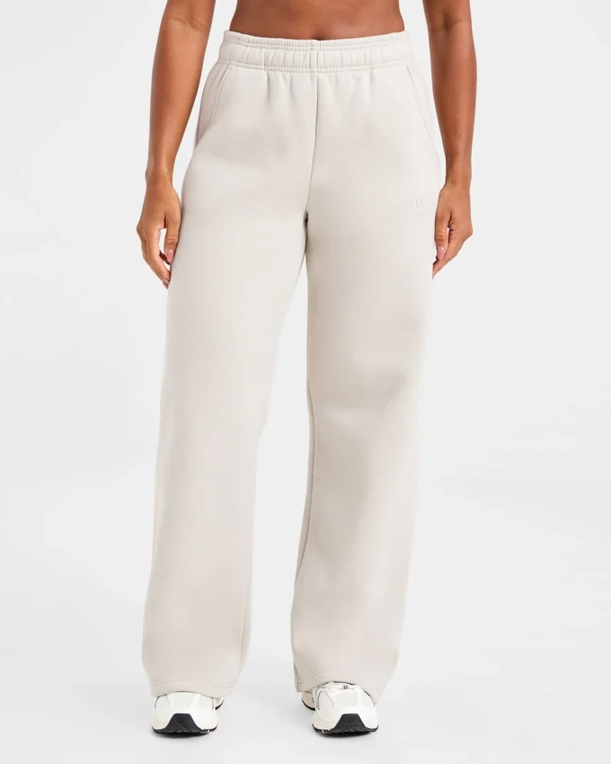 Pantalon de jogging classique oversize à jambes droites et en molleton
