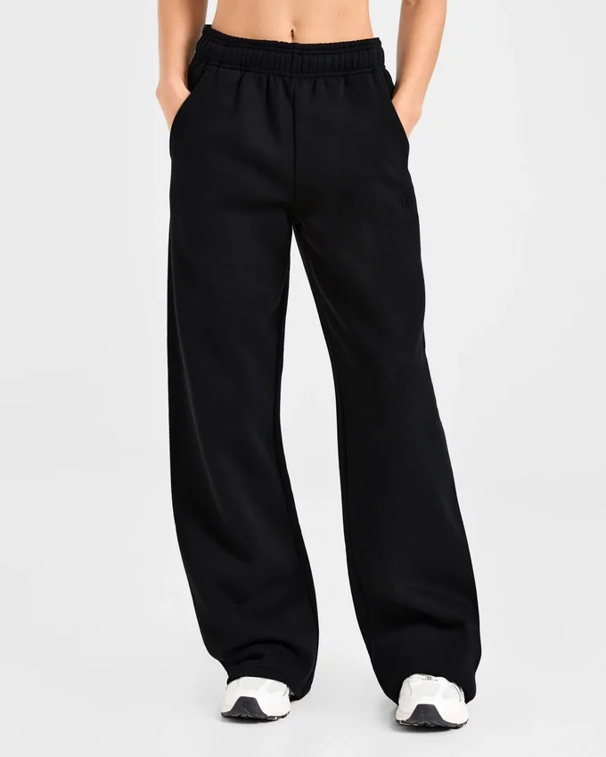 Pantalon de jogging classique oversize à jambes droites et en molleton
