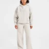 Pantalon de jogging classique oversize à jambes droites et en molleton