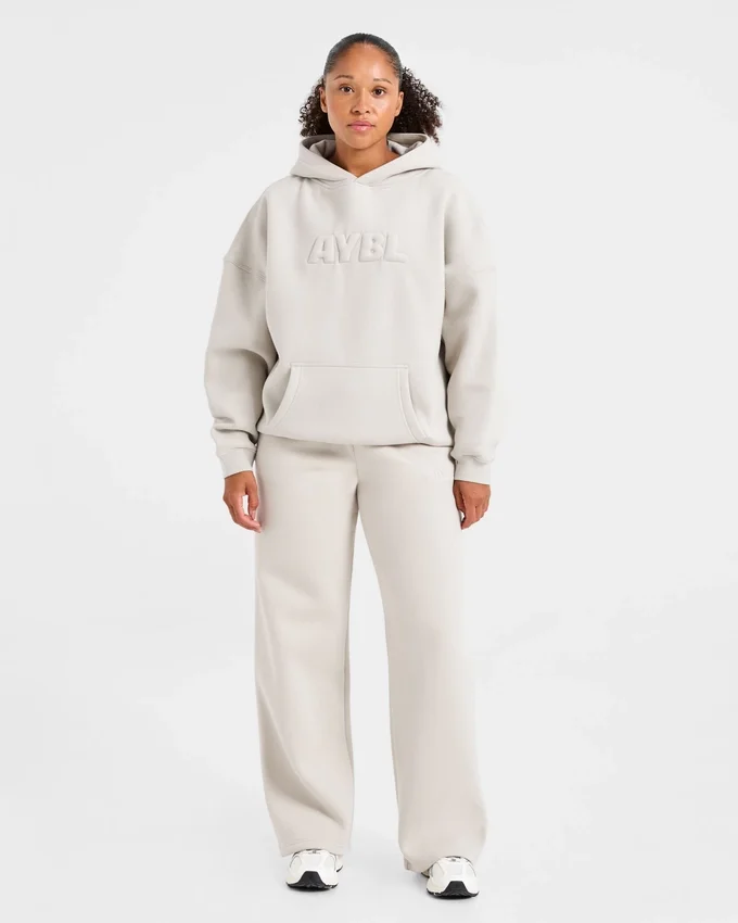 Pantalon de jogging classique oversize à jambes droites et en molleton