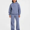 Pantalon de jogging classique oversize à jambes droites et en molleton