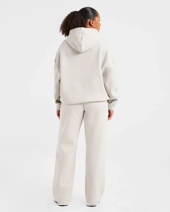 Pantalon de jogging classique oversize à jambes droites et en molleton