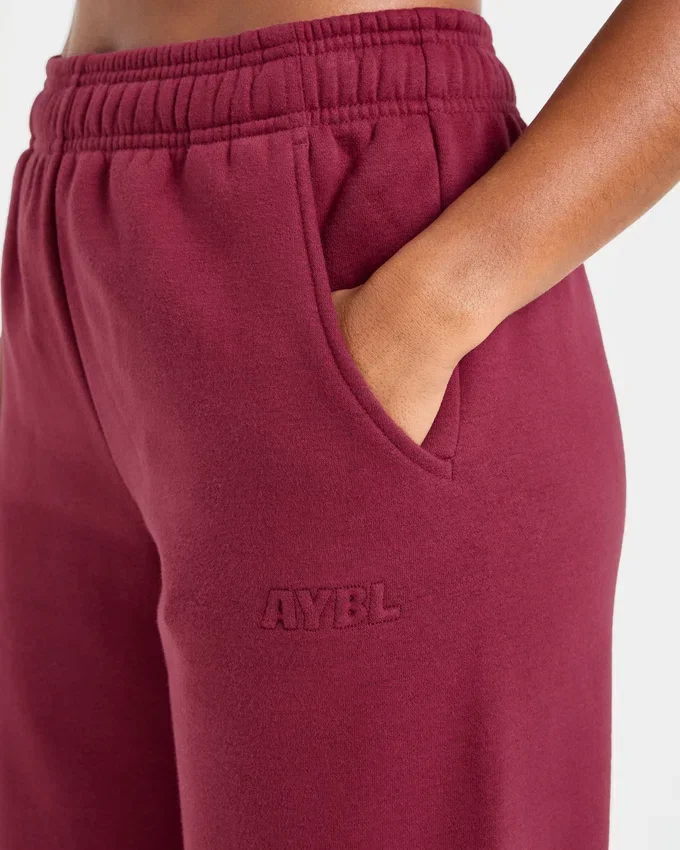 Pantalon de jogging classique oversize à jambes droites et en molleton