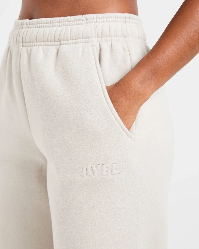 Pantalon de jogging classique oversize à jambes droites et en molleton
