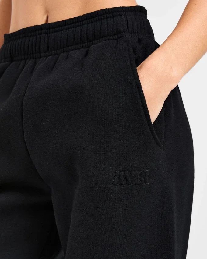 Pantalon de jogging classique oversize à jambes droites et en molleton