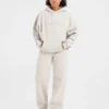 Pantalon de jogging classique oversize à jambes droites et en molleton