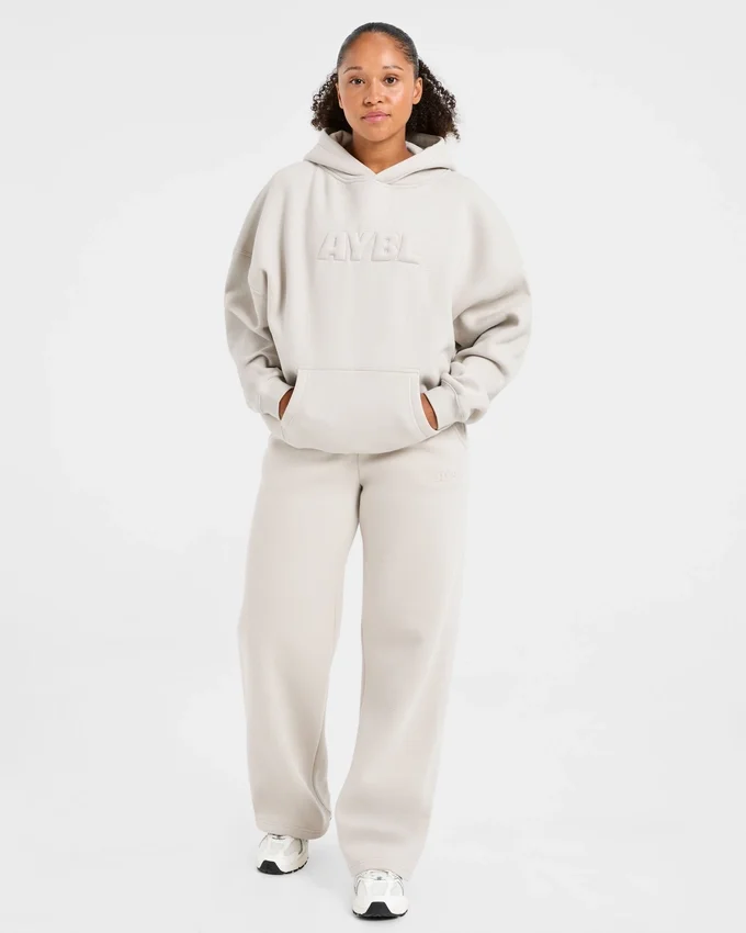 Pantalon de jogging classique oversize à jambes droites et en molleton