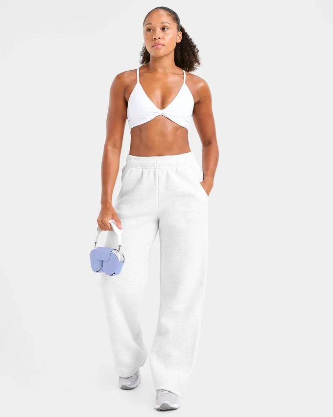 Pantalon de jogging classique oversize à jambes droites et en molleton