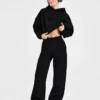 Pantalon de jogging classique oversize à jambes droites et en molleton