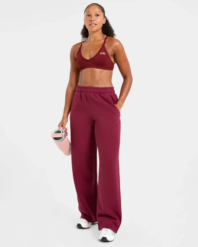 Pantalon de jogging classique oversize à jambes droites et en molleton