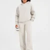 Pantalon de jogging classique oversize à jambes droites et en molleton