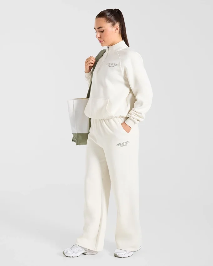 Pull oversize à fermeture éclair 1/4 Sports Collective
