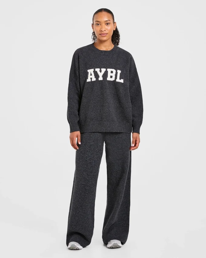 Pantalon de jogging oversize en maille « Varsity »