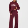 Pantalon de jogging oversize en maille « Varsity »