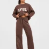 Pantalon de jogging oversize en maille « Varsity »