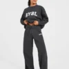 Pantalon de jogging oversize en maille « Varsity »