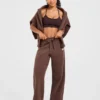 Pantalon de jogging oversize en maille « Varsity »