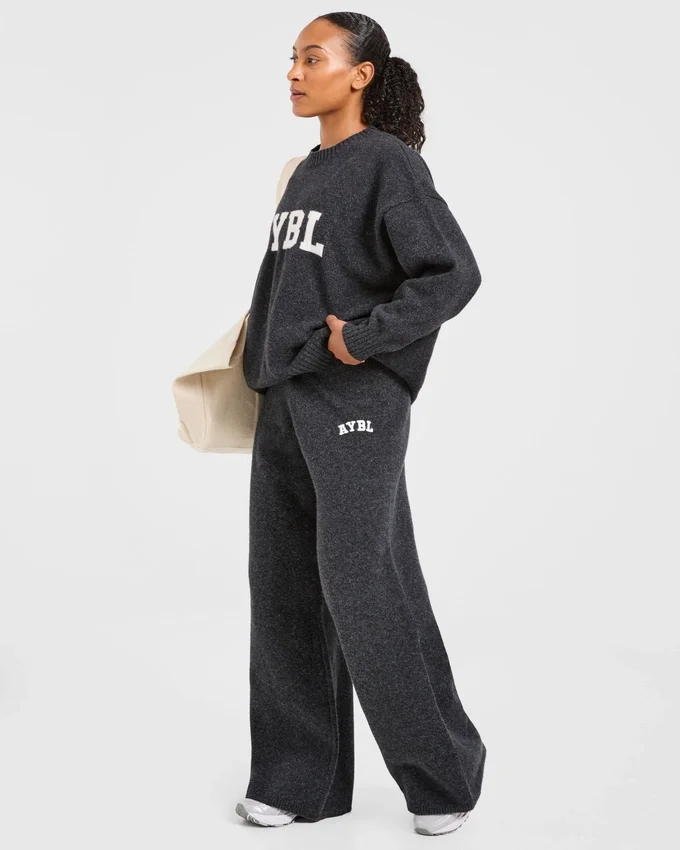 Pantalon de jogging oversize en maille « Varsity »