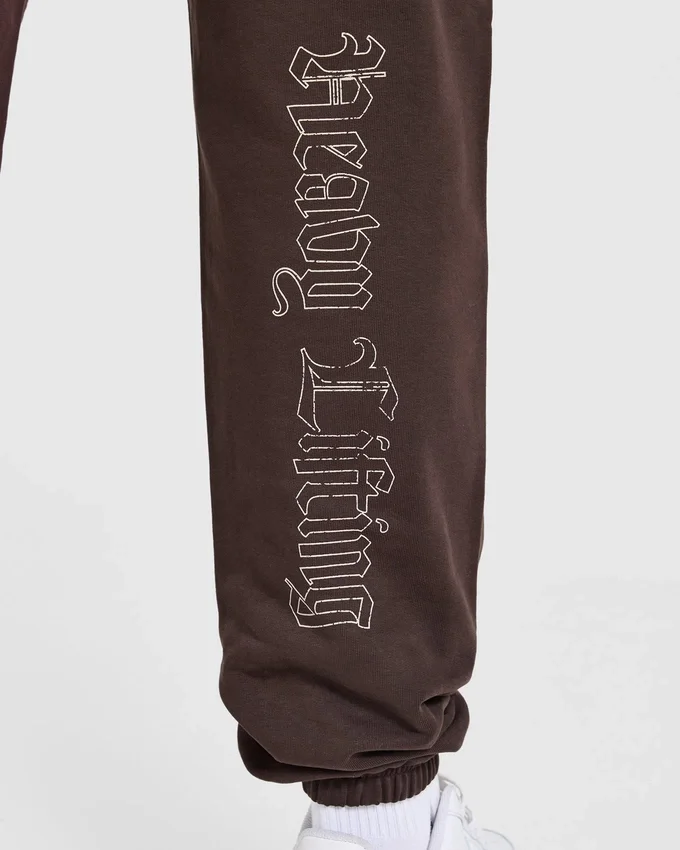 Pantalon de jogging oversize « Heavy Lifting Gothic »