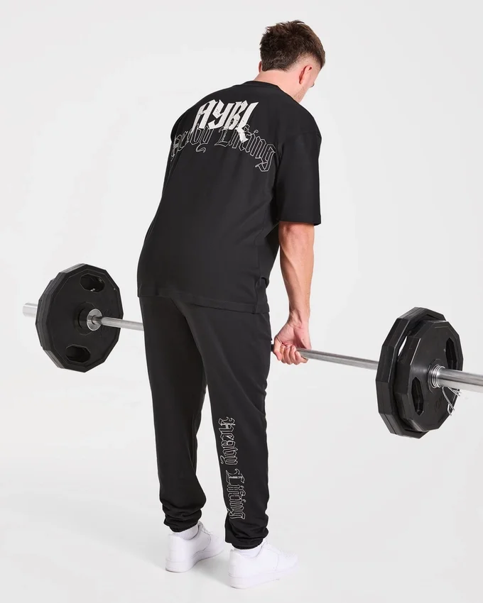 Pantalon de jogging oversize « Heavy Lifting Gothic »