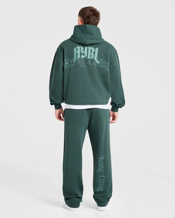 Sweat à capuche oversize « Heavy Lifting Gothic »