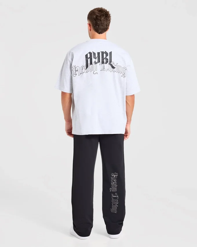 Pantalon de jogging oversize « Heavy Lifting Gothic » à coupe droite